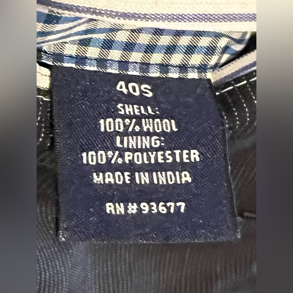 Blue pinstripe Stafford suit 40s - Picture 3 of 6